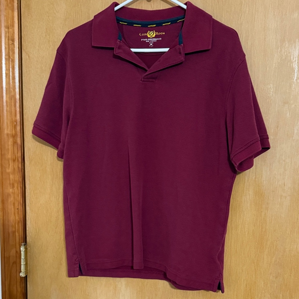 Club Room Deep Red Polo Shirt